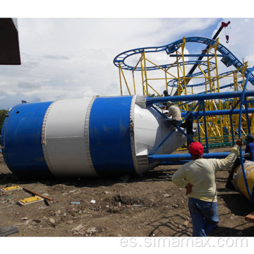 planta de lotes de concreto 50ton cemento silo